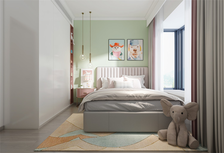 廣州市福今路小區(qū)新中式風格四居室裝修案例