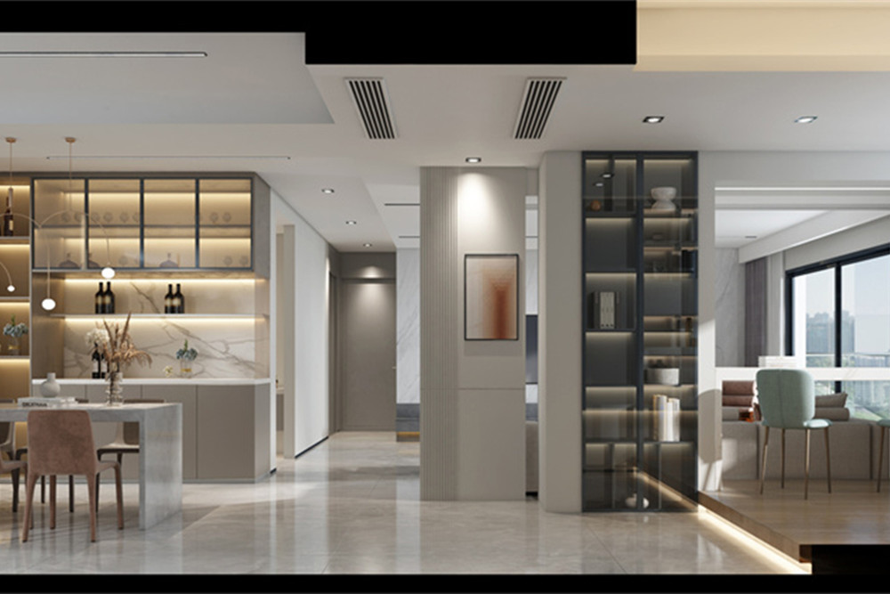 廣州市東方新世界現代簡約風格三居室裝修案例