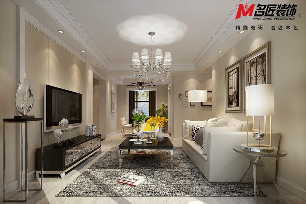 合肥市偉星公園都薈現(xiàn)代簡(jiǎn)約風(fēng)格三居室裝修案例