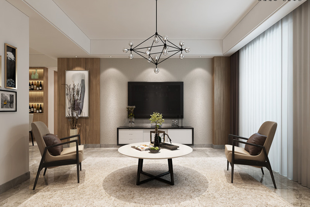 合肥市偉星公園都薈現(xiàn)代簡(jiǎn)約風(fēng)格三居室裝修案例