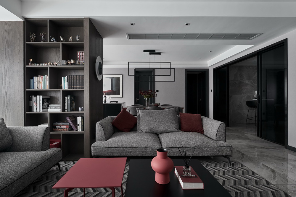 嘉興市中山名府現代風格四居室裝修案例