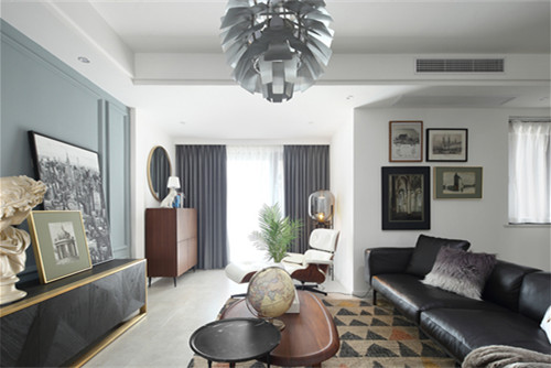 德陽市安國靜苑現代簡約風格三居室裝修案例