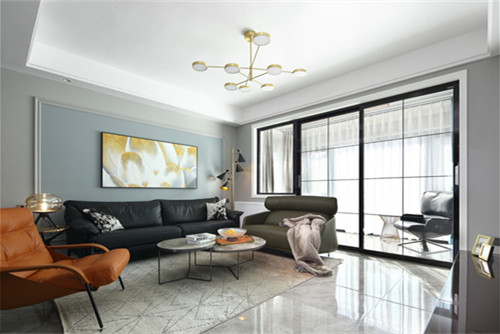 德陽市茶盤街145號院現(xiàn)代簡約風(fēng)格三居室裝修案例