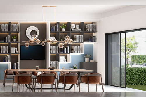 德陽市天悅灣.現代簡約風格三居室裝修案例