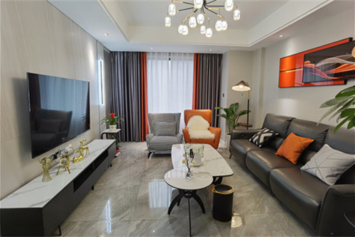 德陽市和德春錦現(xiàn)代簡約風(fēng)格三居室裝修案例