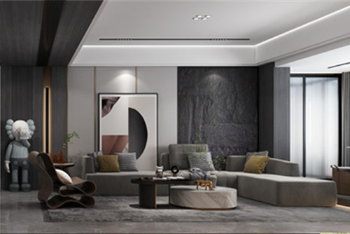 潮州市濱江雅居現代簡約風格三居室裝修案例