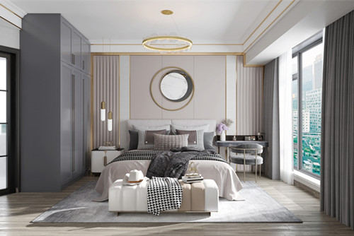 茂名市濱海綠洲現代簡約風格三居室裝修案例