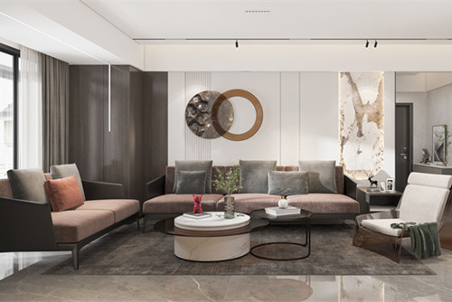 潮州市城新路小區現代簡約風格三居室裝修案例