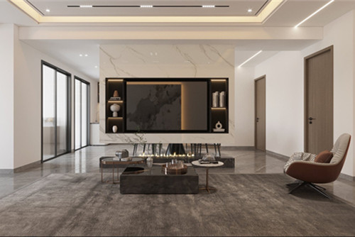 茂名市東城花園輕奢風(fēng)格三居室裝修案例