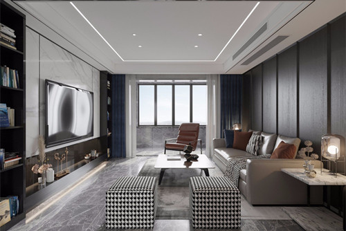 淮安市德匯公館現(xiàn)代簡(jiǎn)約風(fēng)格三居室裝修案例