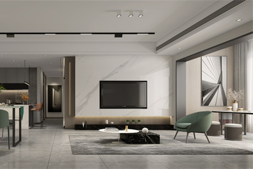 海口市都市森林現(xiàn)代簡(jiǎn)約風(fēng)格四居室裝修案例