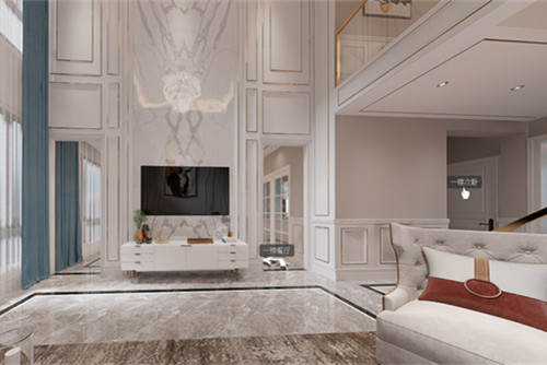 自貢市遠達·南湖領御美式風格別墅裝修案例