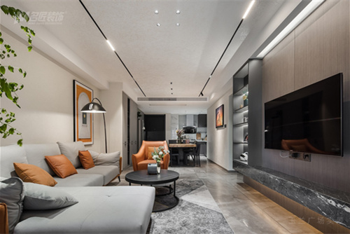 常州市華潤國際社區·幸福里現代簡約風格三居室裝修案例