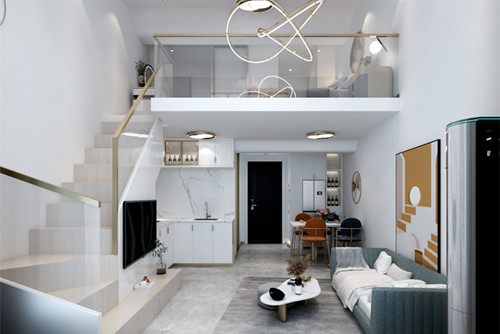 臺州100平米以下輕奢風(fēng)格南官小筑室內(nèi)裝修設(shè)計案例