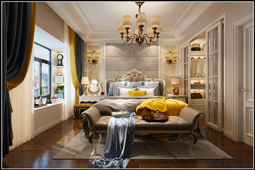 佛山市廣佛新世界花園洋房歐式風格三居室裝修案例