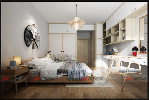 泉州市石獅碧桂園日式風格三居室裝修案例