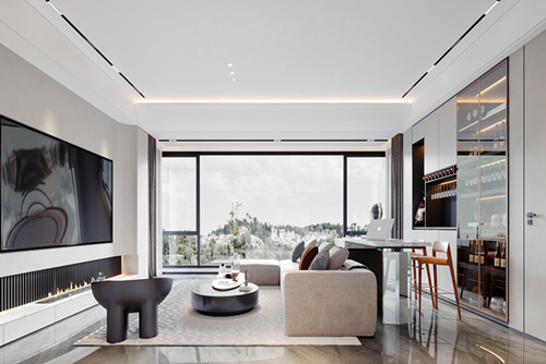 云浮市東臨天下現代風格別墅裝修案例