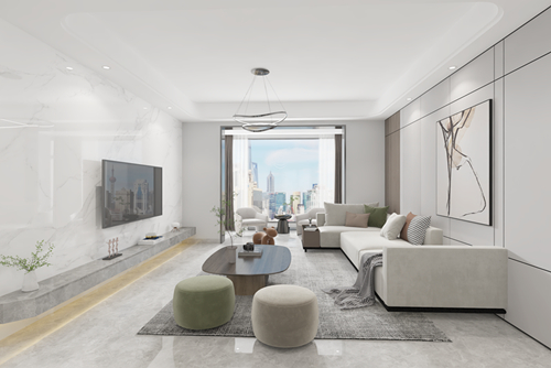 江門市江門奧園現代簡約風格復式裝修案例