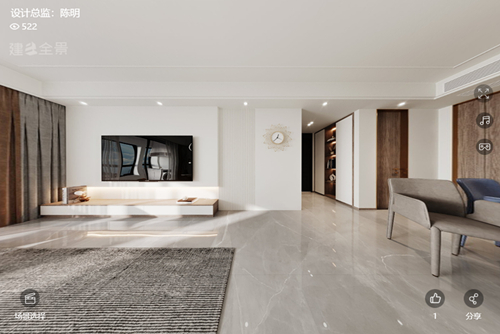 衢州市丹桂小區現代簡約風格三居室裝修案例