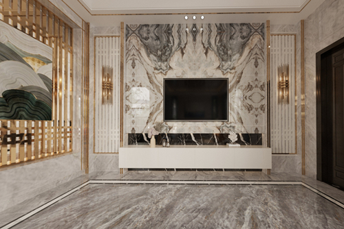 清遠市東方天城歐式風格別墅裝修案例