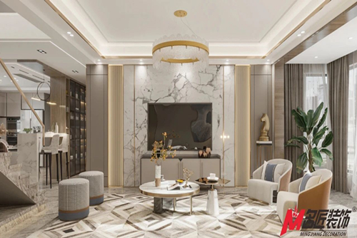 福州市龍湖·云峰原著現代風格四居室裝修案例