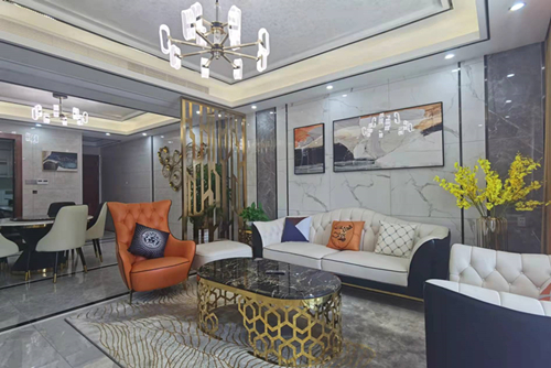 河源市松濤居現代風格平層裝修案例