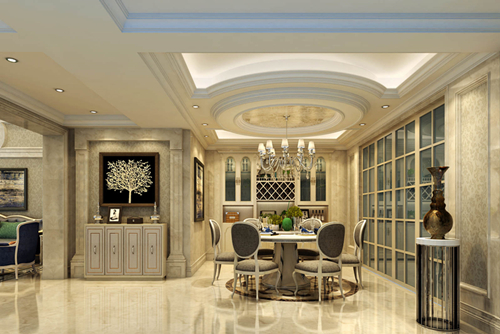 海口市輕工機械廠宿舍歐式風格復式裝修案例