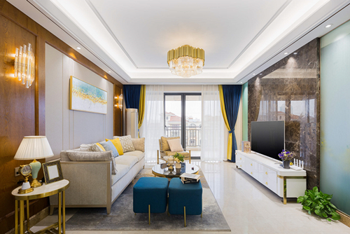 海口市輕工機械廠宿舍現代簡約風格三居室裝修案例