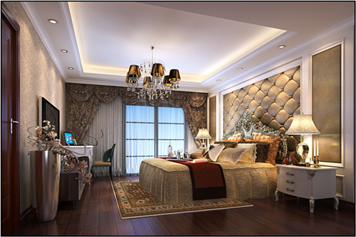 海口市成信麗苑歐式風(fēng)格三居室裝修案例