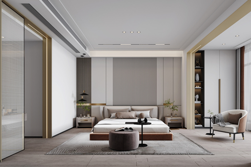 海口市都市森林輕奢風(fēng)格平層裝修案例