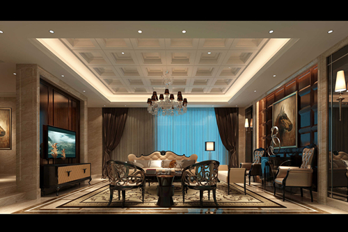 合肥市佳源新安印象歐式風格別墅裝修案例