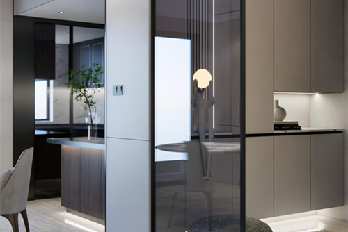 江門市世茂碧海銀湖現代風格三居室裝修案例