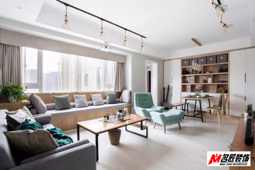 江門市恒大御景半島現代簡約風格三居室裝修案例