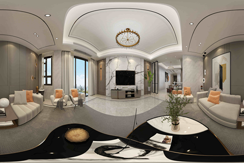 泉州市泉州上實海上海輕奢風(fēng)格平層裝修案例