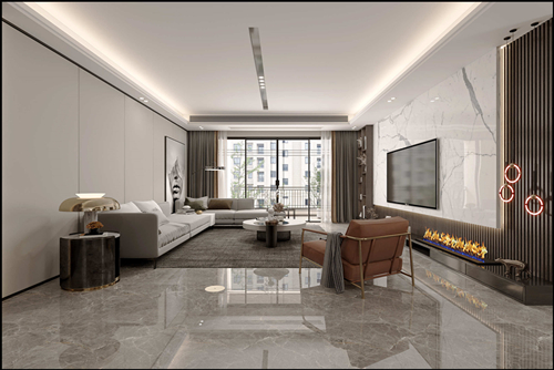 佛山市碧桂園南海悅城現代簡約風格三居室裝修案例