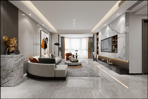 佛山市高明鈞明城現代風格復式裝修案例