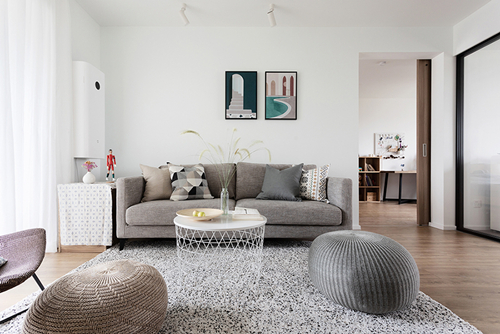 中山市君華新城現代風格三居室裝修案例