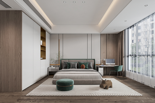 汕頭市華潤中心現代風格四居室裝修案例