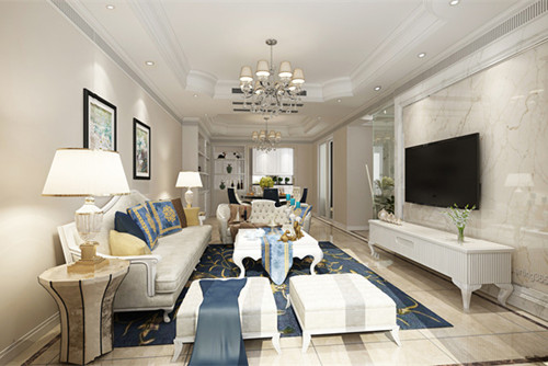 中山市君華新城現代簡約風格三居室裝修案例