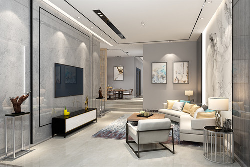 中山市恒大綠洲二期新中式風格別墅裝修案例