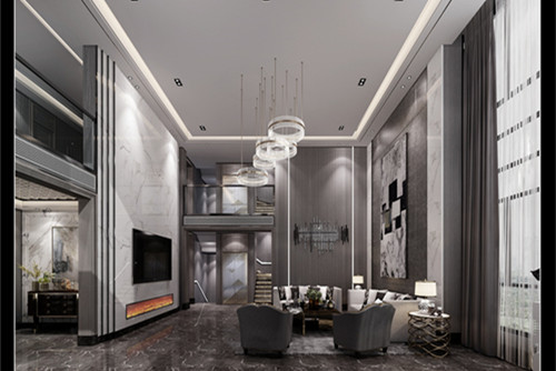 潮州市半小區現代簡約風格別墅裝修案例