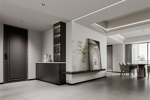 潮州市庵埠冠園現代簡約風格四居室裝修案例