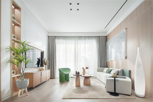 江門市保利中央公園北歐風(fēng)格三居室裝修案例