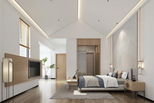 海口市融創無忌海現代簡約風格三居室裝修案例