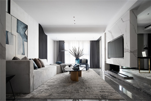 海口市輕工機械廠宿舍現代簡約風格三居室裝修案例