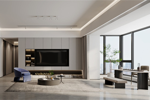 海口市濱江帝景現(xiàn)代簡約風(fēng)格三居室裝修案例