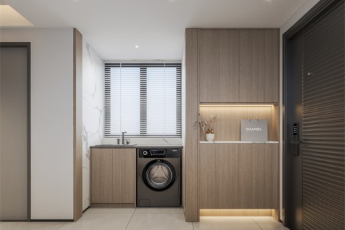 汕頭市時代金湖灣現代風格三居室裝修案例