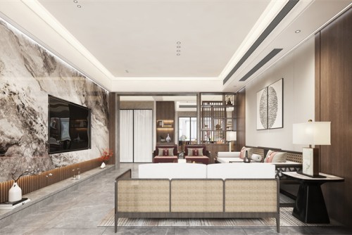 汕頭市富逸榮景雅園新中式風格四居室裝修案例