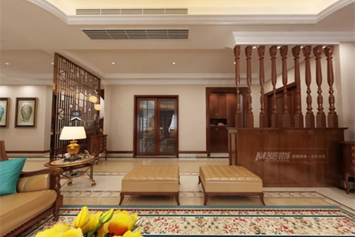 珠海市時代山湖海·兼得歐式風格別墅裝修案例